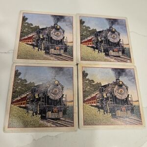 Ceramic‎ Train Coasters